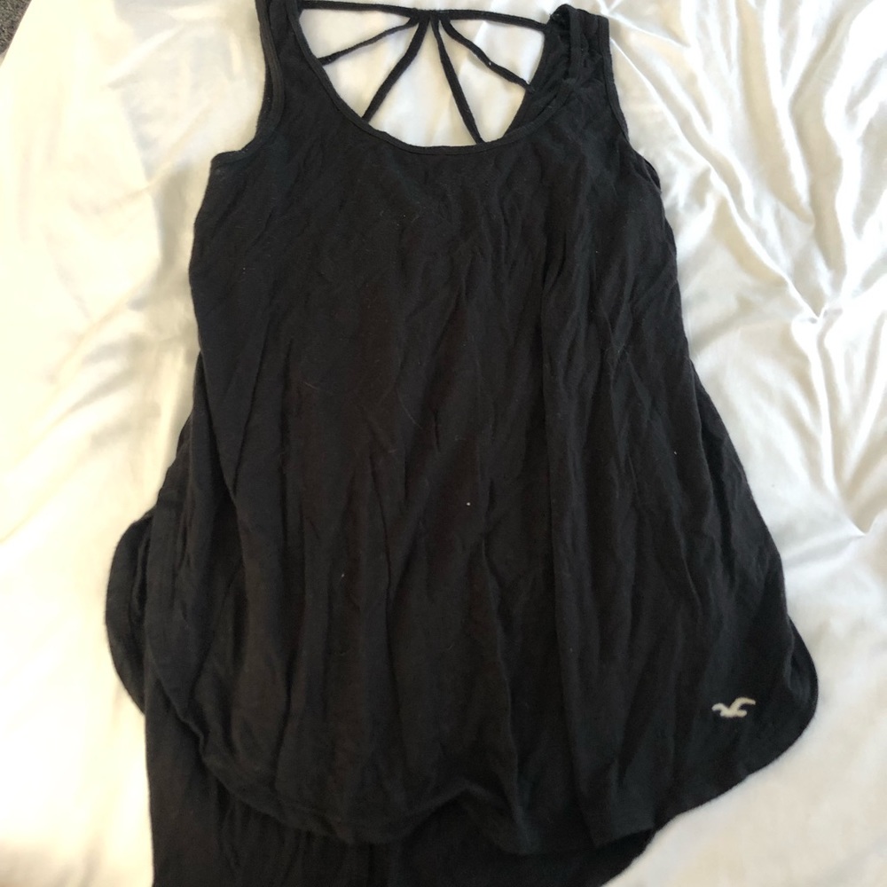 black hollister tank top